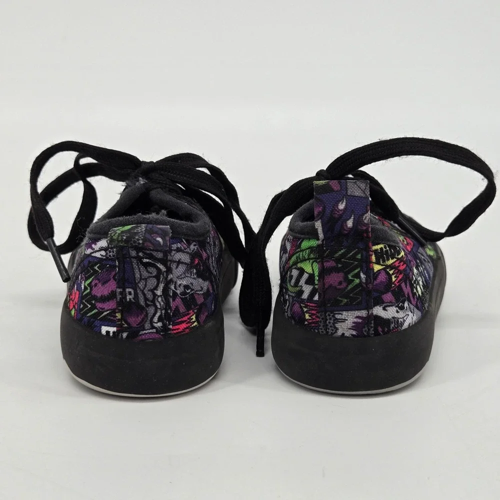 Natural Steps Trimfoot Co Comic Strip Dinosaur‎ Canvas Low Top Sneakers 8M